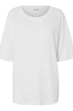 Vilja Linen Ss Tee Bright White
