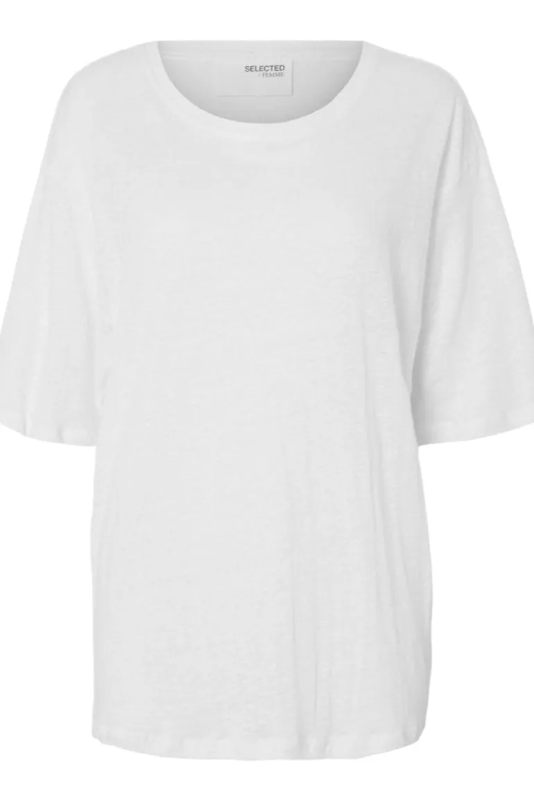 Vilja Linen Ss Tee Bright White