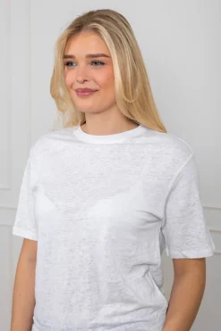 Vilja Linen Ss Tee Bright White