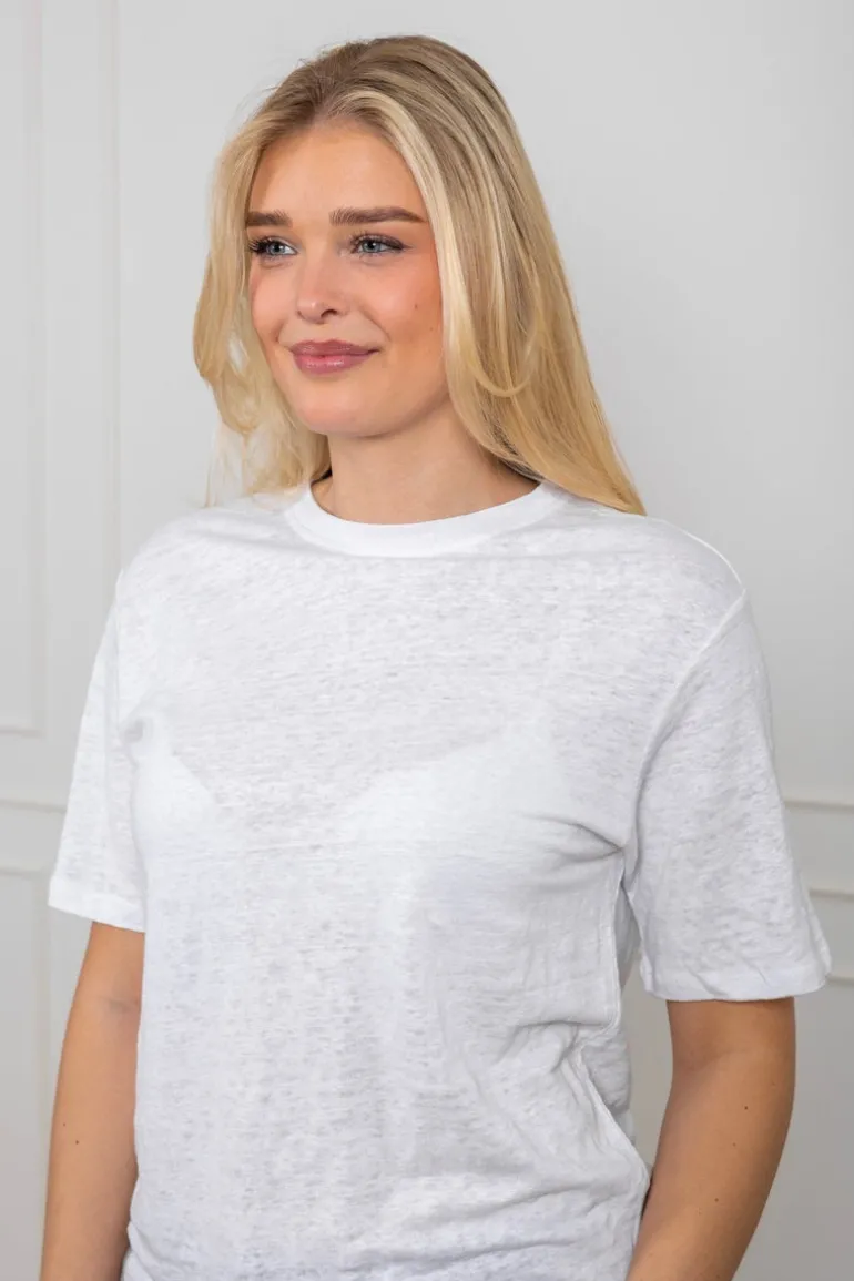 Vilja Linen Ss Tee Bright White