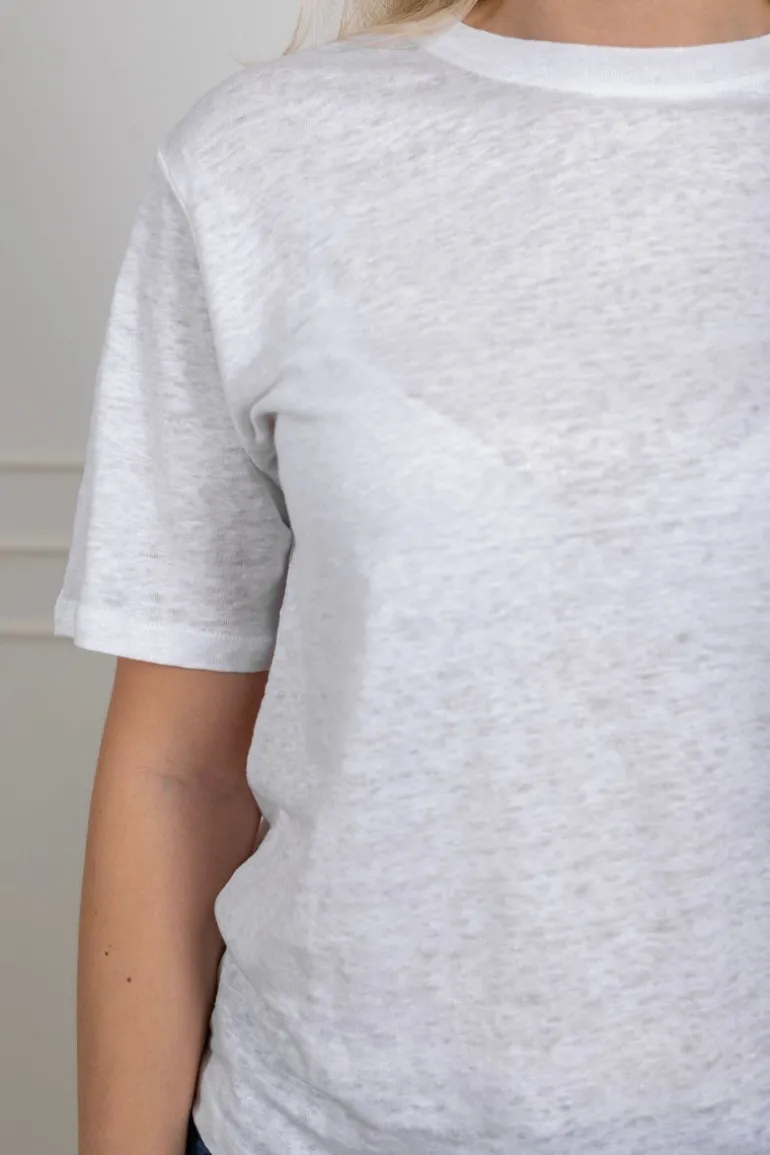 Vilja Linen Ss Tee Bright White