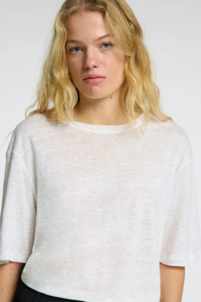 Vilja Linen Ss Tee Bright White