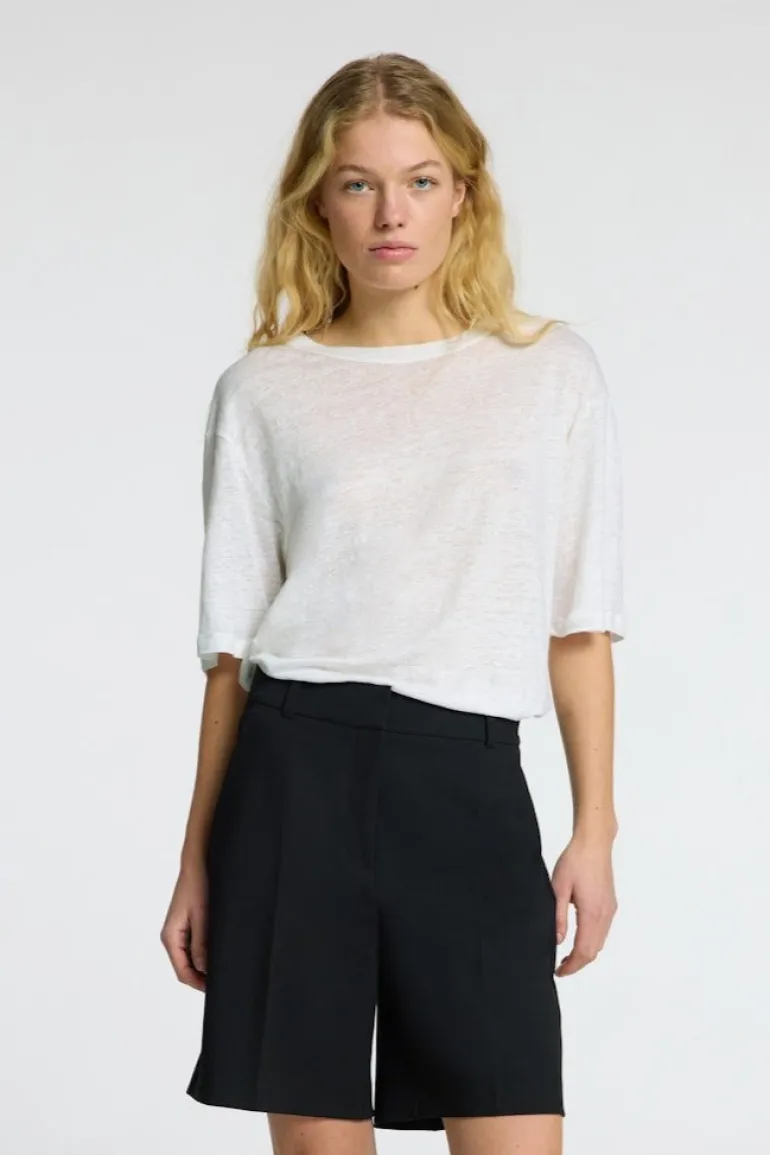 Vilja Linen Ss Tee Bright White