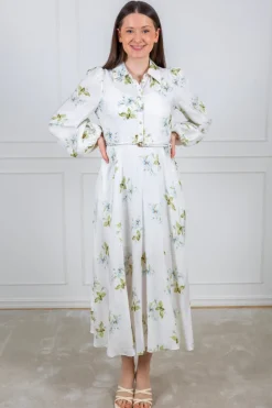Viscose Shirt Dress Tea Garden