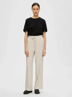 Viva-Gulia Hw Long Linen Pant Sandshell