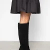 Wilma Knee Boot Black Suede
