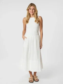 Yara Poplin Skirt White