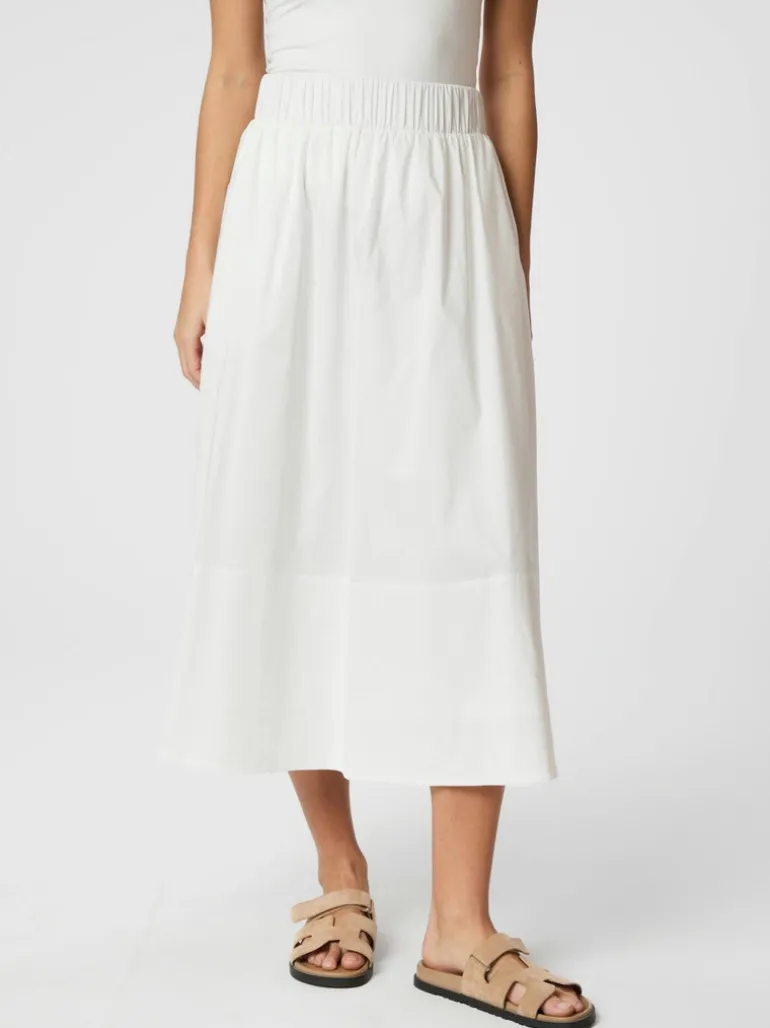 Yara Poplin Skirt White