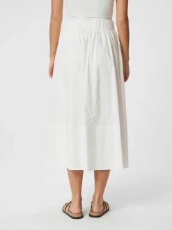 Yara Poplin Skirt White