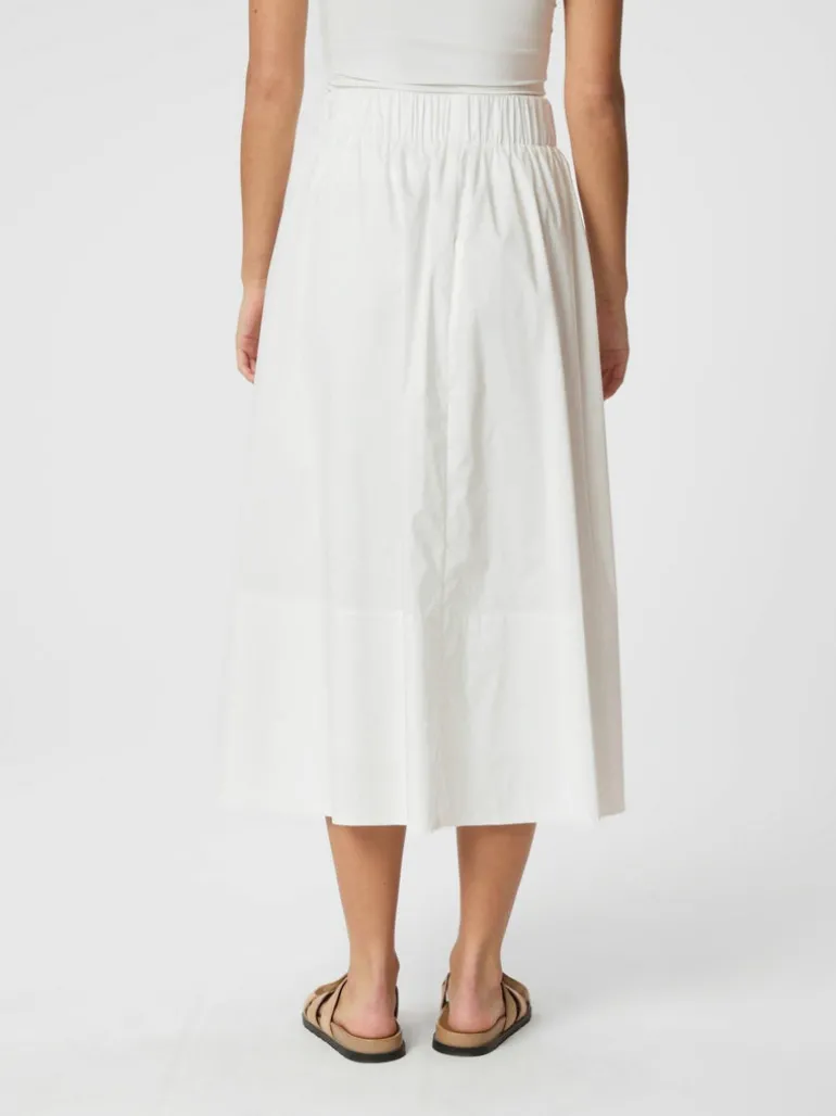 Yara Poplin Skirt White