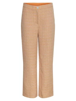 Yasbuca Hmw Bouclé Pant Birch Mock Orange And Potpourri