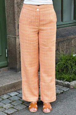 Yasbuca Hmw Bouclé Pant Birch Mock Orange And Potpourri