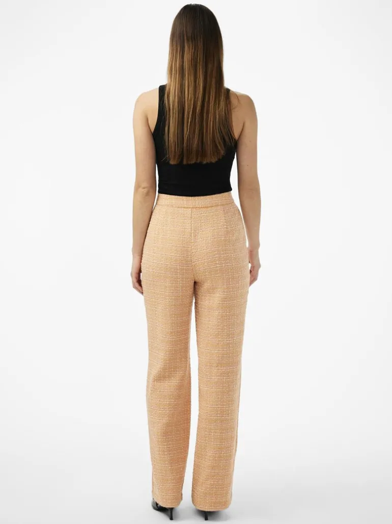 Yasbuca Hmw Bouclé Pant Birch Mock Orange And Potpourri