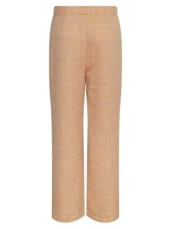 Yasbuca Hmw Bouclé Pant Birch Mock Orange And Potpourri