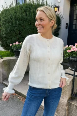 Yascuddie Ls Knit Cardigan Birch