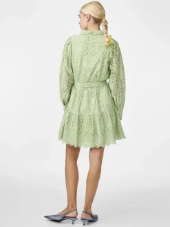 Yasholi Ls Belt Dress Quiet Green
