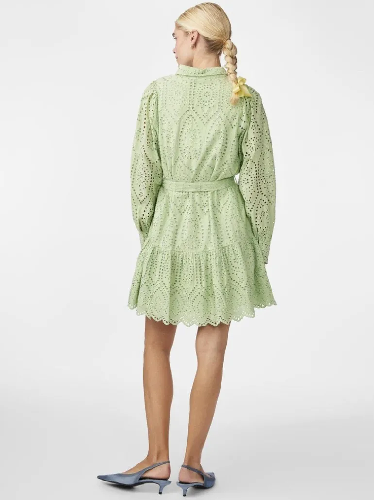 Yasholi Ls Belt Dress Quiet Green