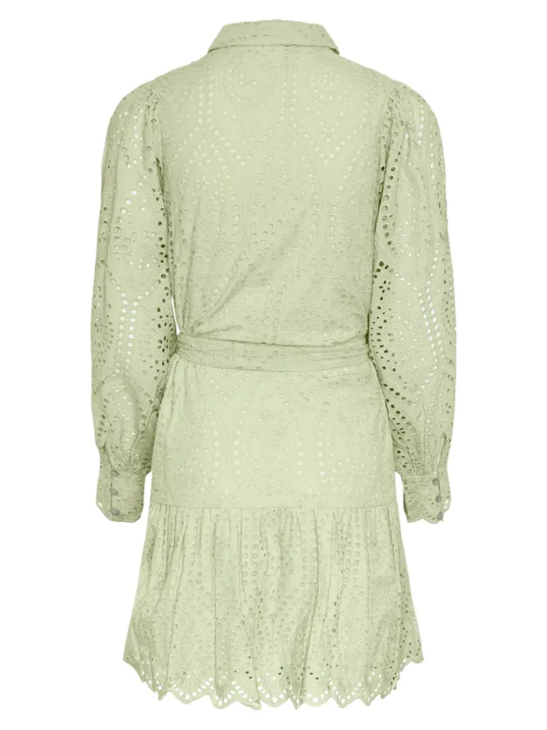 Yasholi Ls Belt Dress Quiet Green