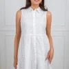 Yasholi Sl Shirt Dress Star White