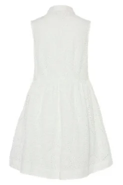 Yasholi Sl Shirt Dress Star White