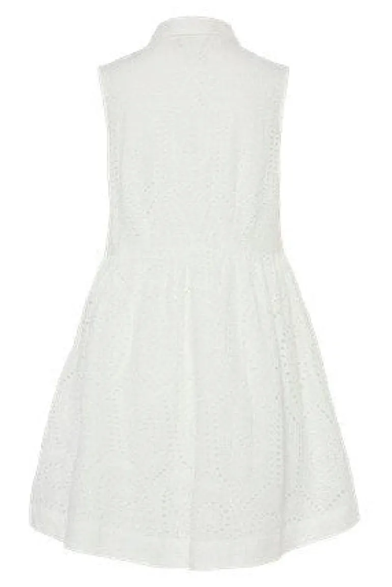 Yasholi Sl Shirt Dress Star White