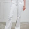 Yasjenka Hw Flared Jeans Solid Star White