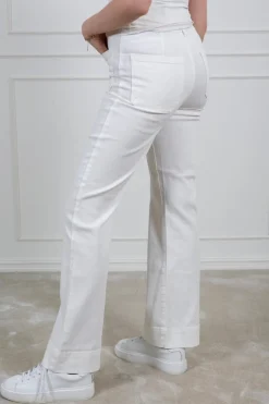 Yasjenka Hw Flared Jeans Solid Star White