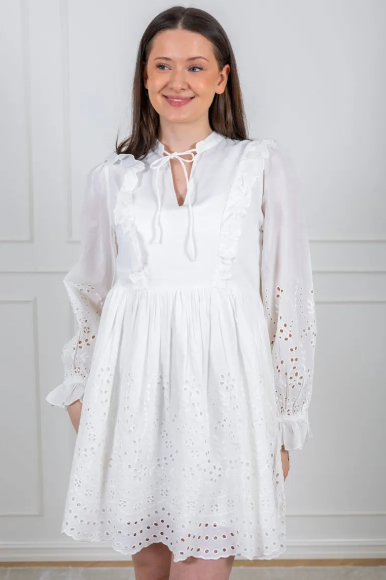 Yasluma Ls Dress Star White