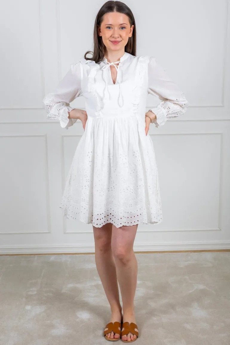 Yasluma Ls Dress Star White