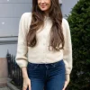 Yasmaffy Ls Knit Cardigan Birch Melange