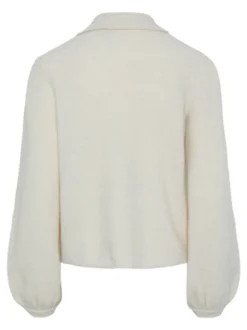 Yasmaffy Ls Knit Cardigan Birch Melange