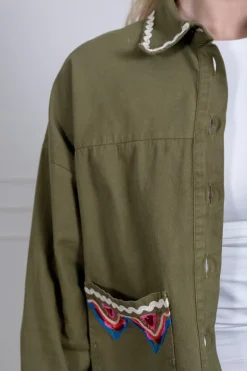 Yasmirra Embroidered Jacket Capulet Olive
