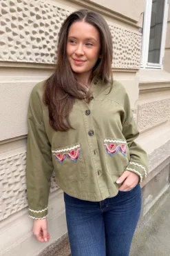 Yasmirra Embroidered Jacket Capulet Olive