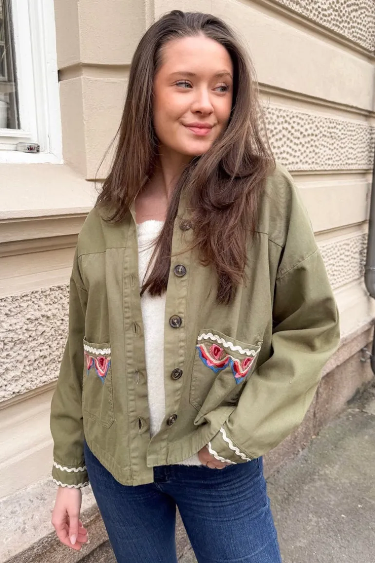Yasmirra Embroidered Jacket Capulet Olive
