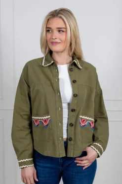 Yasmirra Embroidered Jacket Capulet Olive