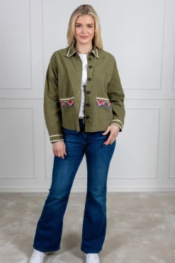 Yasmirra Embroidered Jacket Capulet Olive