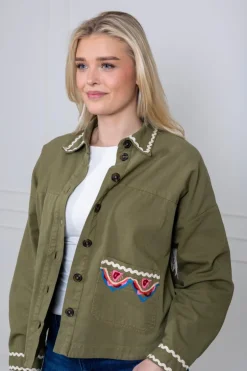Yasmirra Embroidered Jacket Capulet Olive