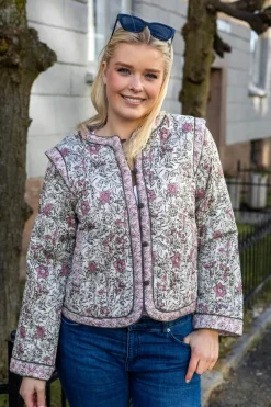 Yaspaula Ls Padded Jacket Star White Paula Print