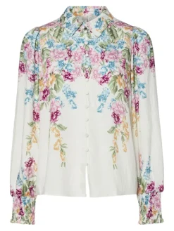 Yasrosie Ls Shirt Birch Rosie Print