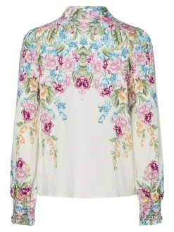 Yasrosie Ls Shirt Birch Rosie Print