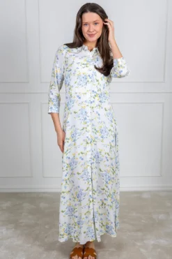Yassavanna Long Shirt Dress Star White Sumelli