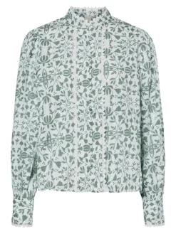 Yasvips Ls Shirt Iceberg Green Vips Print