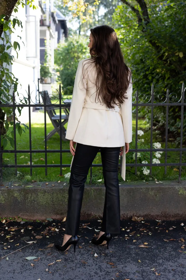 Yaszellu Bootcut Leather Pant Black