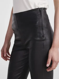 Yaszellu Bootcut Leather Pant Black