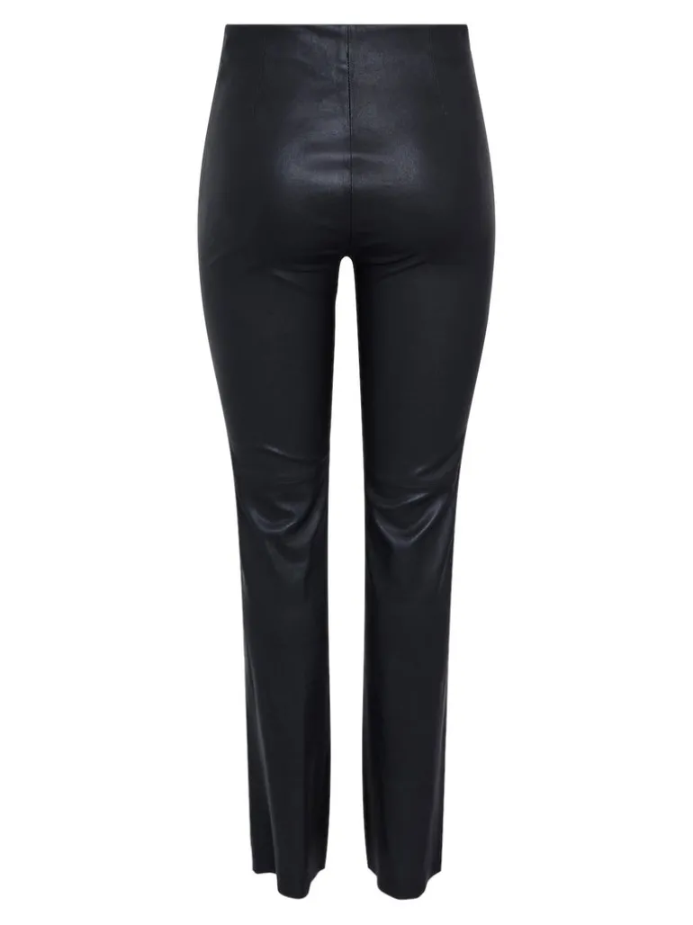 Yaszellu Bootcut Leather Pant Black