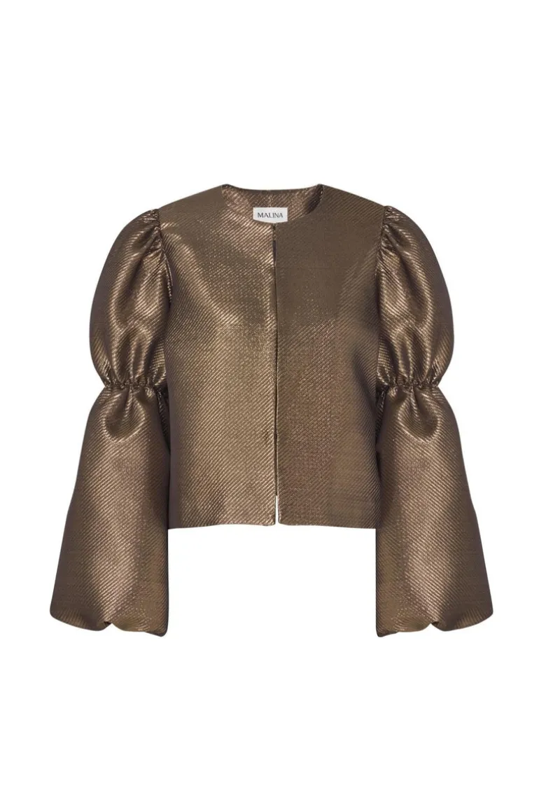 Zoey Blouse Gold Metallic