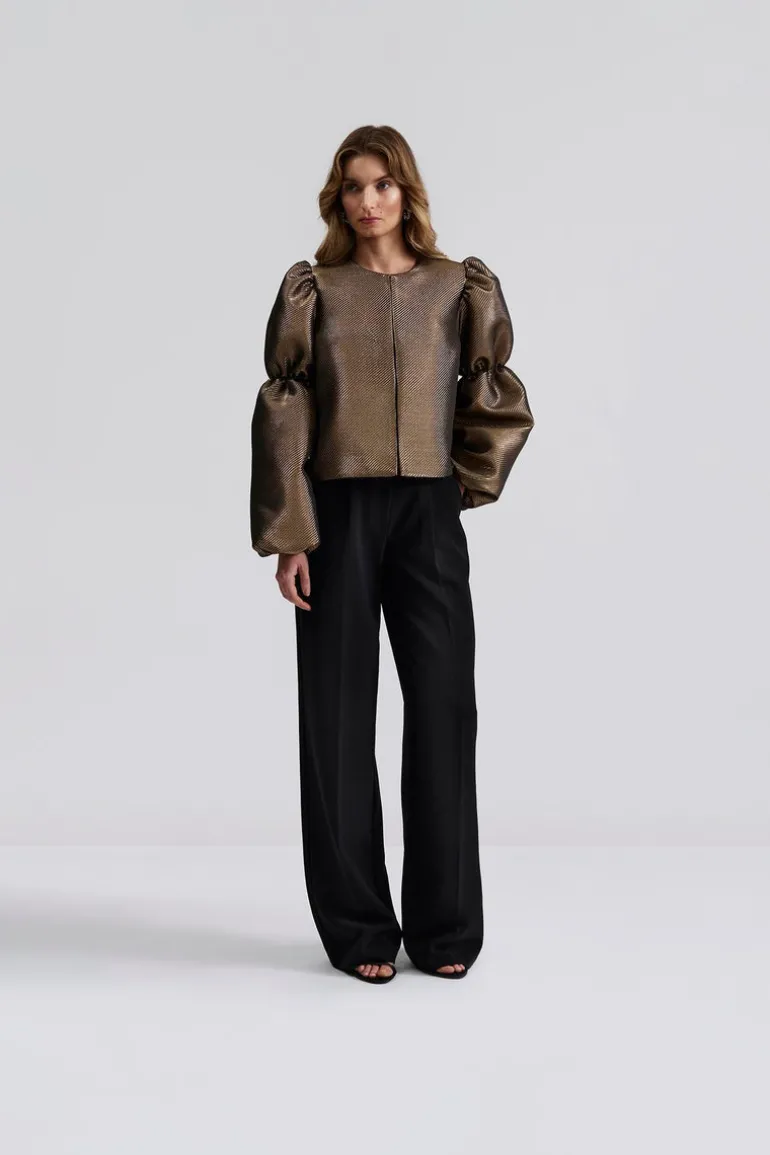 Zoey Blouse Gold Metallic