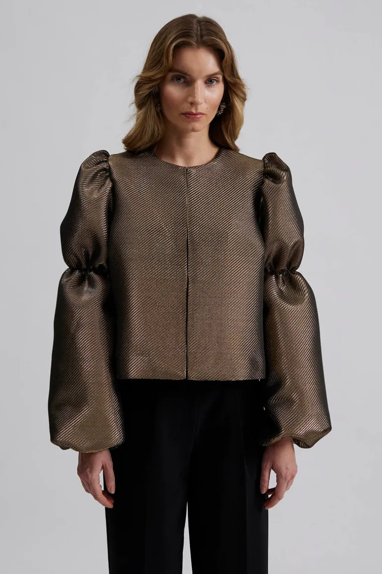Zoey Blouse Gold Metallic