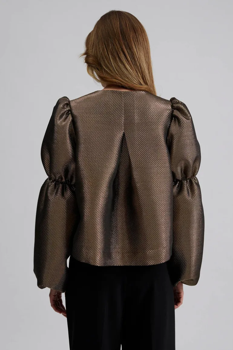 Zoey Blouse Gold Metallic